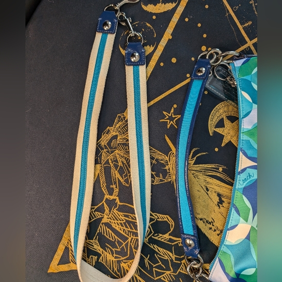 Coach x Poppy Kaleidoscope Satin Bag w Shoulder and Crossbody Strap 14740 - Picture 6 of 8